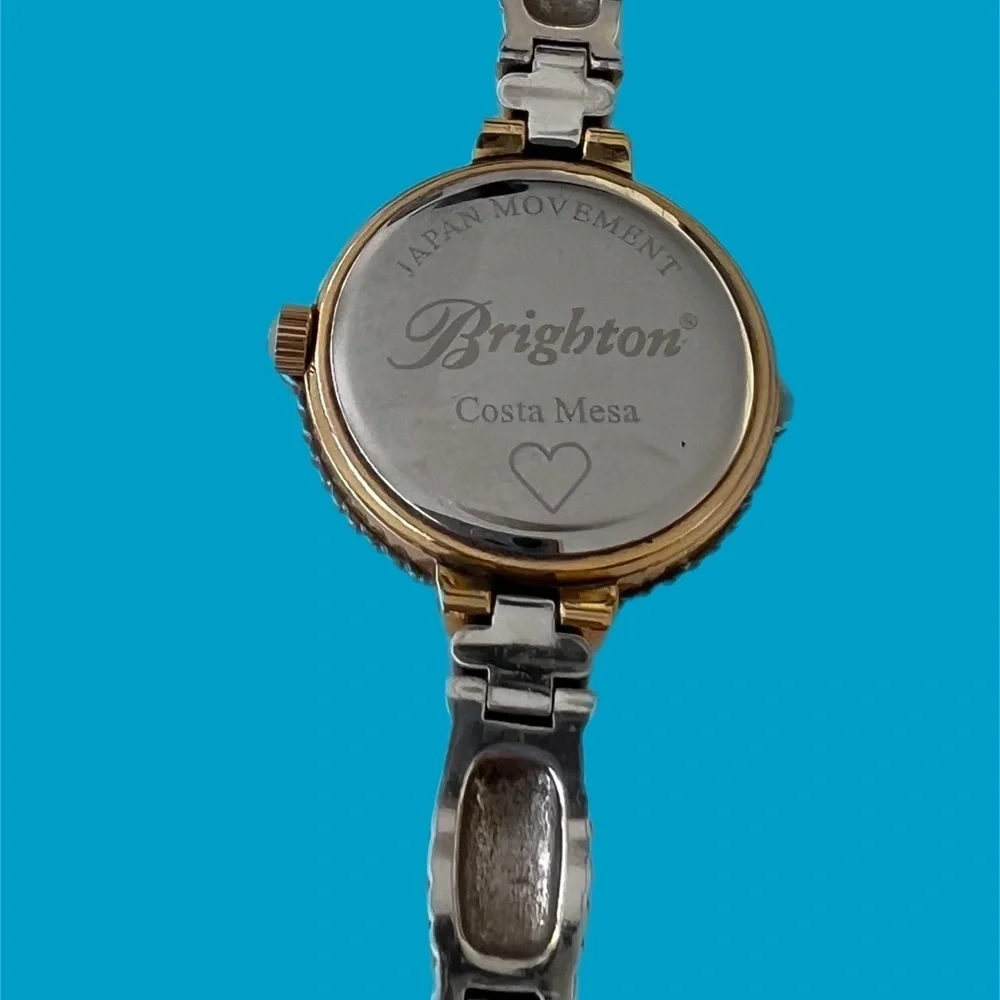 Brighton Gold and Silver Round Face Bracelet Watch